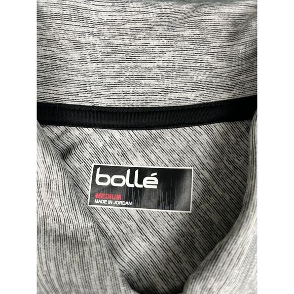 Bollé Men’s Medium Gray Heather Performance Polo Shirt Excellent - Picture 2 of 8